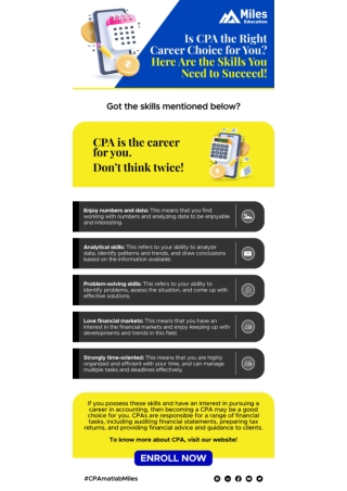 Is CPA the Right Career Choice for You? Here Are the Skills You Need to Succeed