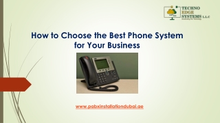 How to Choose the Best Phone System for Your Business?