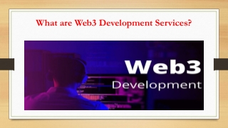 Web3 Development Services | Get Development Solutions