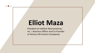 Elliot Maza - A Performance-driven Individual