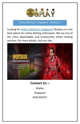 Online Betting in Singapore | 8nplay.co