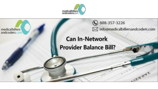 Can In-Network Provider Balance Bill?