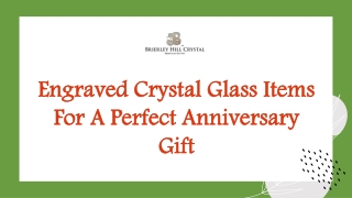 Engraved Crystal Glass Items For A Perfect Anniversary Gift