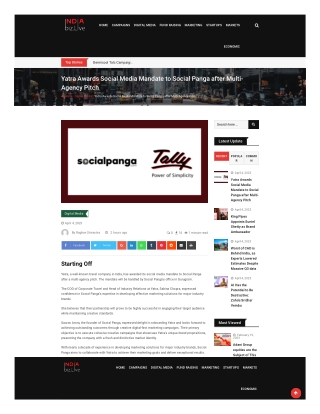 indiabiz-live-yatra-awards-social-media-mandate-to-social-panga-after-multi-agency-pitch-