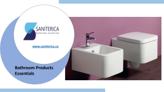 Bathroom Products Essentials - Saniterica.ca