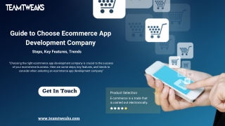 Guide to Choose Ecommerce App Development Company