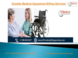 Durable Medical Equipment Billing Services