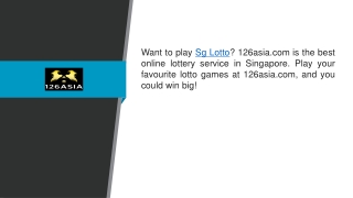 Sg Lotto 126asia.com