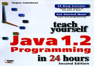 PDF Teach Yourself Java 1.2 in 24 Hours ipad