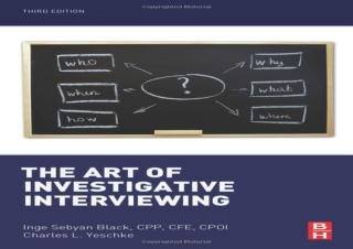 download The Art of Investigative Interviewing full