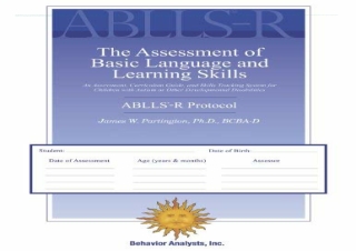 [DOWNLOAD PDF] ABLLS-R - The Assessment of Basic Language and Learning Skills -