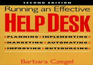 (PDF BOOK) Running an Effective Help Desk, 2nd Edition ipad