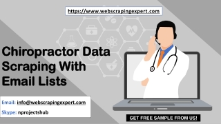 Chiropractor Data Scraping With Email Lists