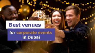 Best venues for corporate events in dubai