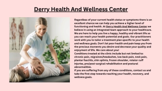 Derry Health And Wellness Center