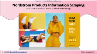 Nordstrom Products Information Scraping