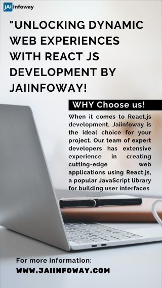React JS Development Services by Jaiinfoway