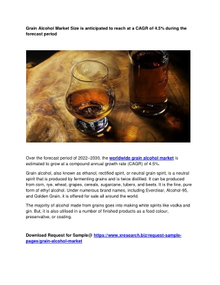 Grain Alcohol Market