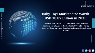 Rising Demand for Security Solutions to Propel the Baby Toys Market