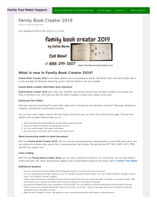 Family Book Creator 2019