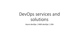 DevOps Consulting Services | Azure DevOps | AWS DevOps | devops services | USA