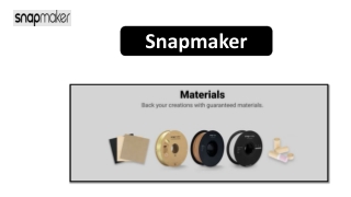 The Best Filaments from Eu.Snapmaker.Com