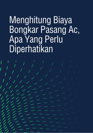 Menghitung Biaya Bongkar Pasang Ac, Apa Yang Perlu Diperhatikan