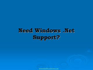 Windows .Net Development