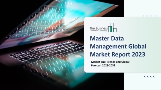 Master Data Management Market - Growth, Strategy Analysis, And Forecast 2032