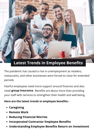 Latest Trends in Employee Benefits