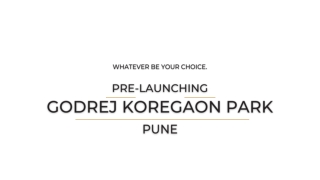 Godrej Koregaon Park Pune Brochure