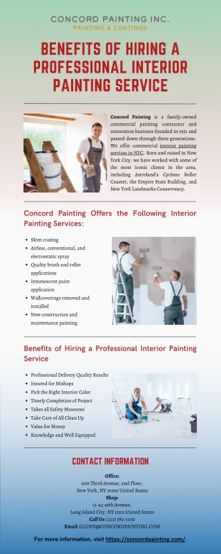 Benefits of Hiring a Professional Interior Painting Service