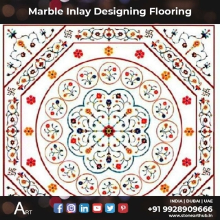 Marble Inlay Designing Flooring