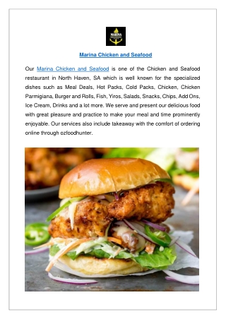 Up to 10% Offer Marina Chicken and Seafood - Order Now