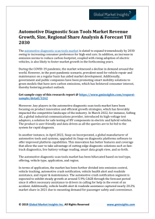 Automotive Diagnostic Scan Tools Market