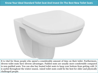 Know Your Ideal Standard Toilet Seat And Invest On The Best New Toilet Seats