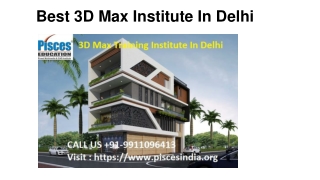 Best 3D Max Institute In Delhi