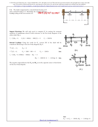 Solution Manual of Mechanics of materials by Hibbeler 10th Global ( SI units )