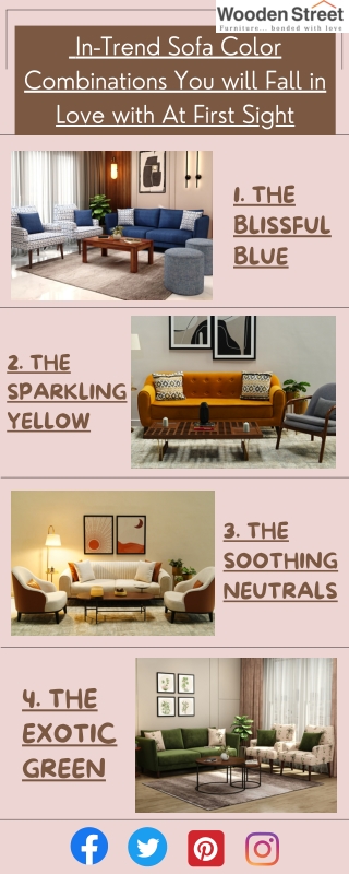 Sofa Color Combinations You will Fall in Love with At First Sight