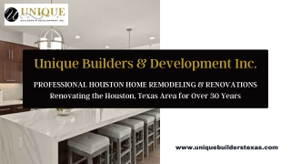 Unique Builders - Best Houston Bathroom Remodeling Service