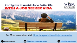 Immigrate to Austria for a Better Life with a Job Seeker Visa