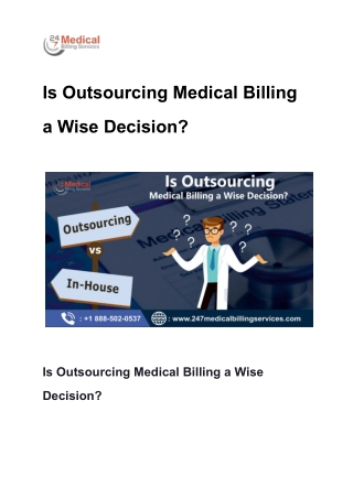 Is Outsourcing Medical Billing a Wise Decision_