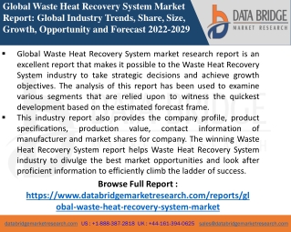 Waste Heat Recovery System Market-Chemical Material