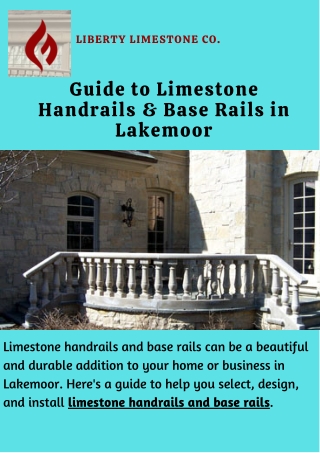 Guide to Limestone Handrails & Base Rails in Lakemoor