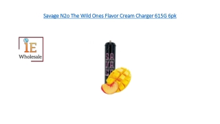 Savage N2o The Wild Ones Flavor Cream Charger 615G 6pk