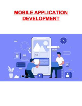 Mobile  Application Development