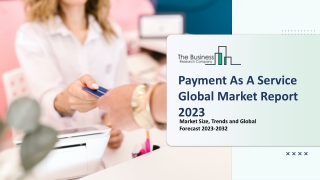 Payment as a Service Market Insights, Share And Demand 2023-2032