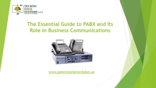 The Essential Guide to PABX and Its Role in Business Communications