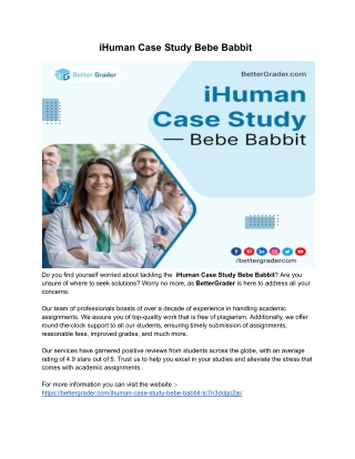 iHuman Case Study Bebe Babbit