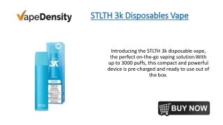 STLTH 3k Disposables Vape